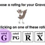 gravatar rated
